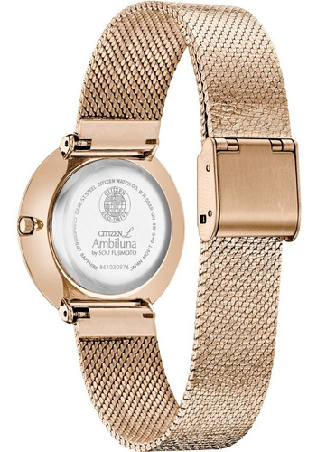 Imagen 2 de 5 de Citizen Eco Drive Ambiluna Rose Tone Em0643-50x ... Dcmstore