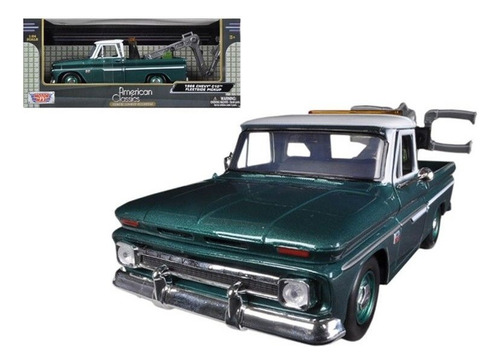 Chevrolet C-10 Fleetside 1966 Grua Tow Truck - Motormax 1/24