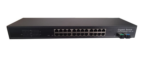 Switch 24 Portas 2 Sfp Gerenciavel Vsecurity Networks+ 2gbic