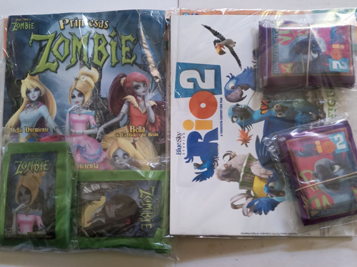 Albumes + 50 Sobres.pack Princesas Zombie/ Rio 2