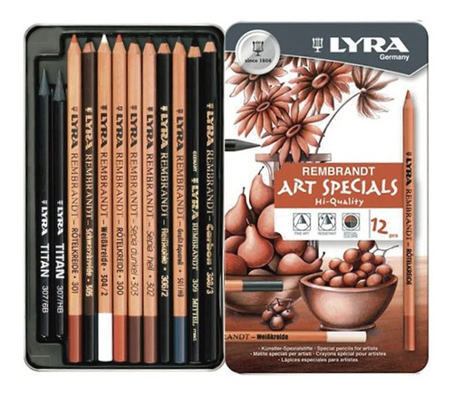 Lapices Para Bocetar Lyra Art Specials Con 12 Pzs