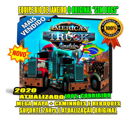 American Truck Mega Mapa Patch Américas Norte/ Central/ Sul