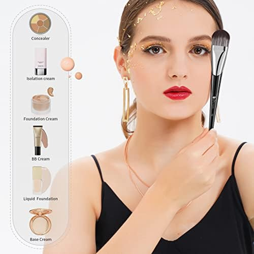 Ducare Brocha Para Base De Maquillaje Líquido, Autobronceado