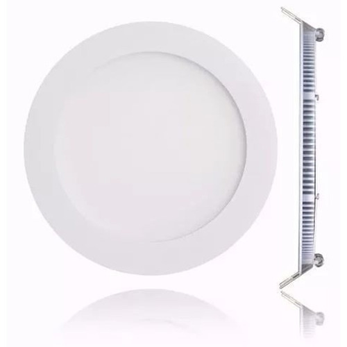 Imagen 2 de 2 de Panel Led Sica Embutir 6w Slim Circular Luz Fria O Calida