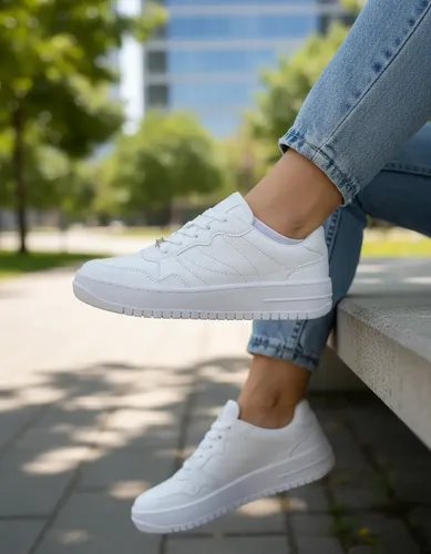 Tenis Casual Feminino Vizzano Branco Plataforma
