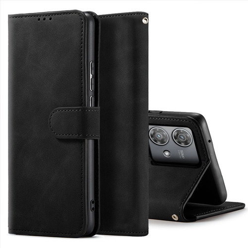 For Motorola Edge 40 Neo Pu Wallet Magnetic Clasp Card Case