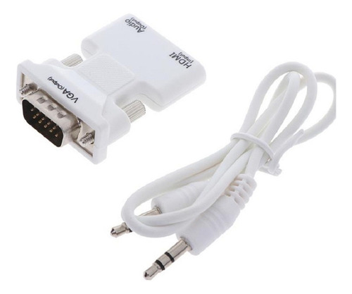 Y Hdmi Hembra A Vga Macho Convertidor Con Audio