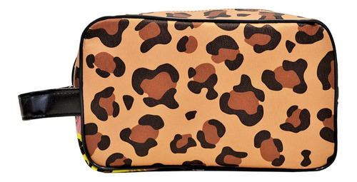 Imagen 2 de 5 de Neceser Organizador Cosmeticos Leopardo Animal Print