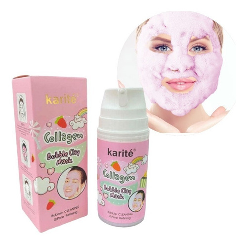 Mascarilla Facial Burbujas Limpiadora Con Colageno Luckylily