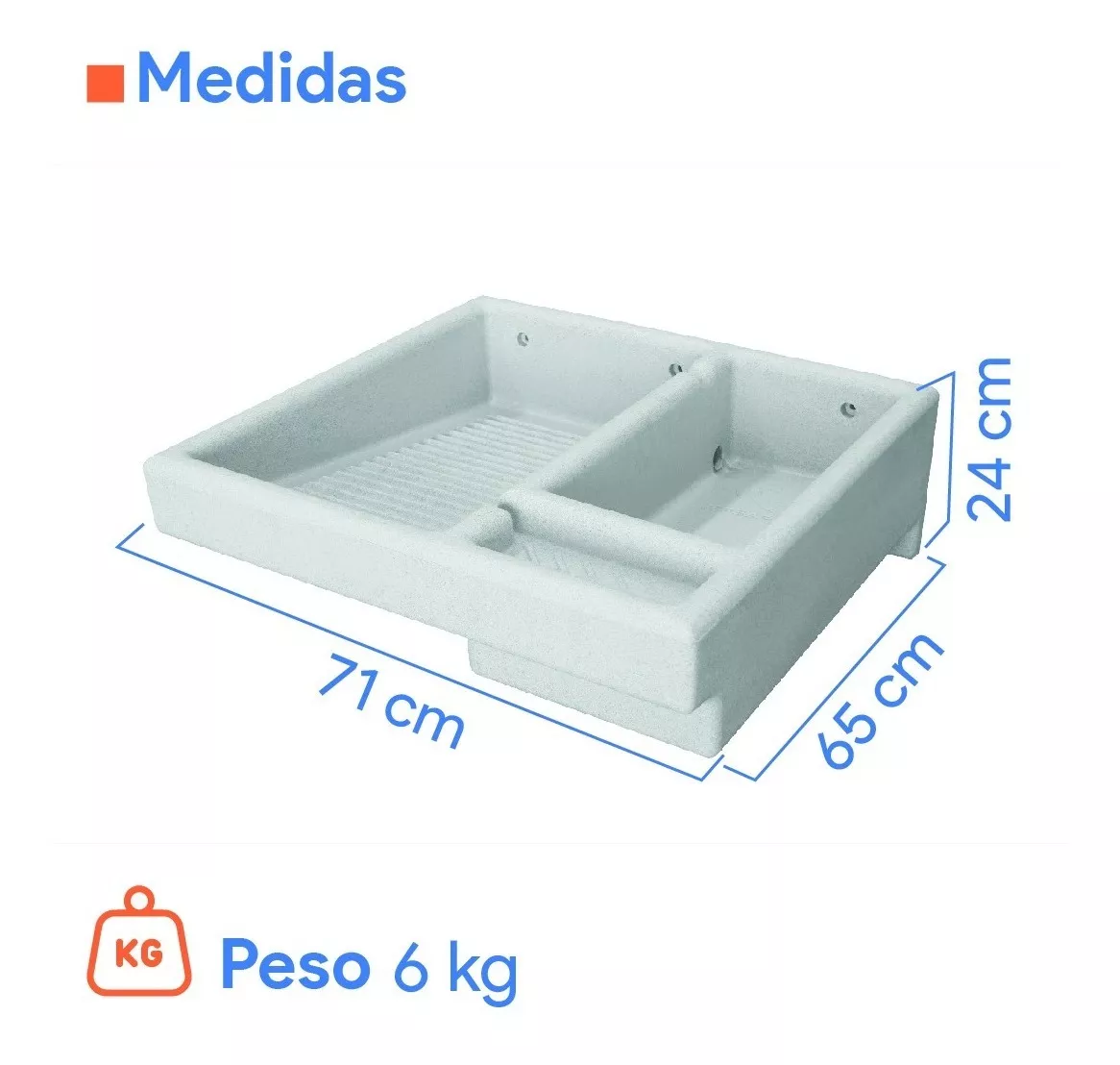 Segunda imagen para búsqueda de lavabo sobreponer rectangular