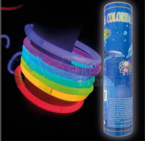 Imagem 3 de 3 de 300 Unid. Pulseira De Neon/ Brilha No Escuro