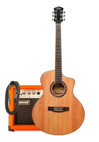 Guitarra Electroacustica Qte Con Eq4 Bandas + Amplificador