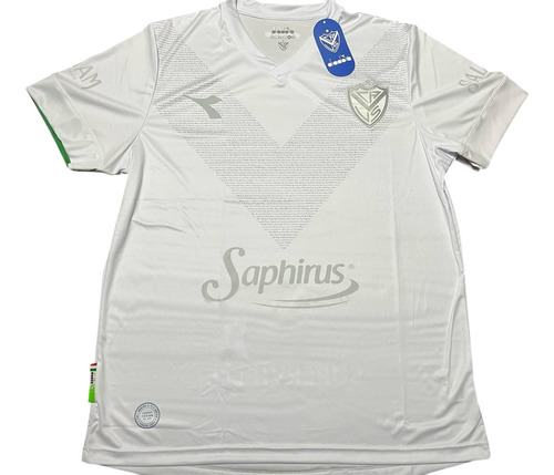 Camiseta Diadora Vélez Sarsfield Tercera Blanca Campeon 2024