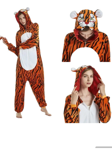 Pijama Disfraz De Tigre Para Mujer Invierno Pijama 