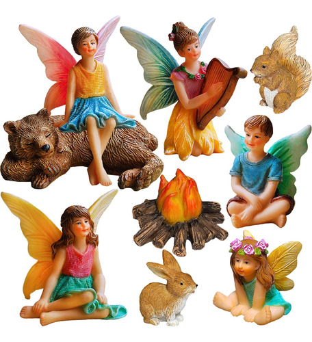 Mood Lab Fairy Garden - Accesorios De Figuras De Hadas En Mi