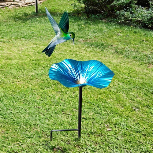 Baños Para Pájaros Para Exteriores, De Metal, Para Azul