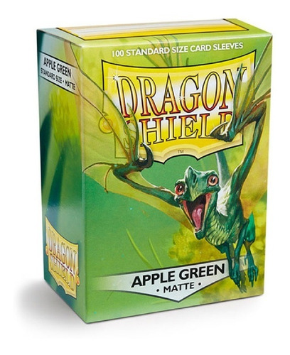 Dragon Shield Matte 100 Sleeves Protetores - Apple Green