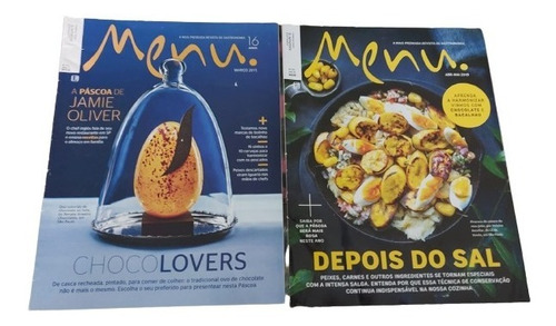 Revista Menu - Kit Com 2 Exemplares (Usado)