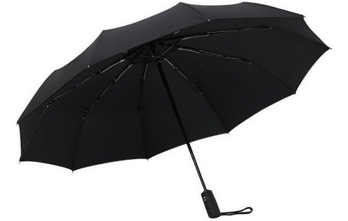 Paraguas Plegable Automático Para Lluvia Y Sol Color Negro