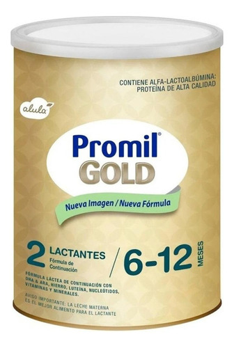 Leche de fórmula en polvo sin TACC Aspen Promil Alula Gold 2 en lata de 1 de 250g - 6  a 12 meses
