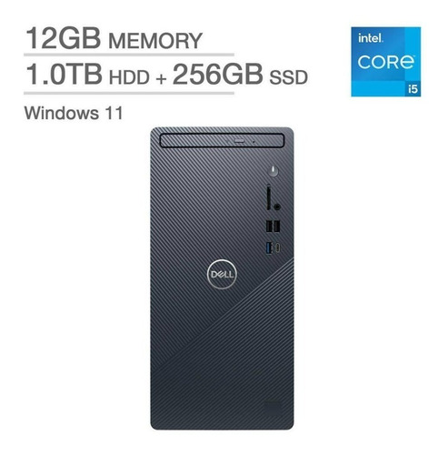 Computador Pc Dell Inspiron I5-12400 12gb 1tb + 256gb Ssd 