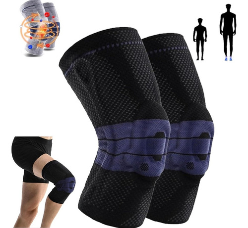 2pcs Baloncesto Deportes Rodilleras Para Hombres Y Mujeres