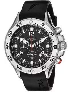 Reloj Nautica Silicona Caballero N14536g 100% Original