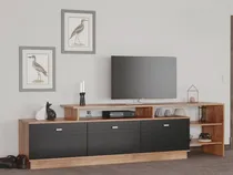Comprar Mesa Tv 1.80 Mueble Rack Moderno Melamina Modular