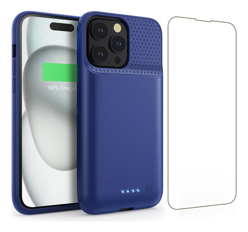 Funda De Batería Para iPhone 15pro (6.1 Pulgadas), 7500 Mah 