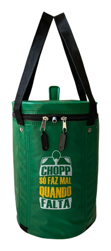Bag Térmica Gela Barril Chopp Heineken 5l Com Alça Reforçada
