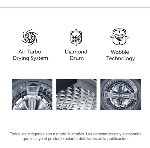 Lavarropas Samsung Carga Superior Blanco 7 Kg 9p 700 Rpm