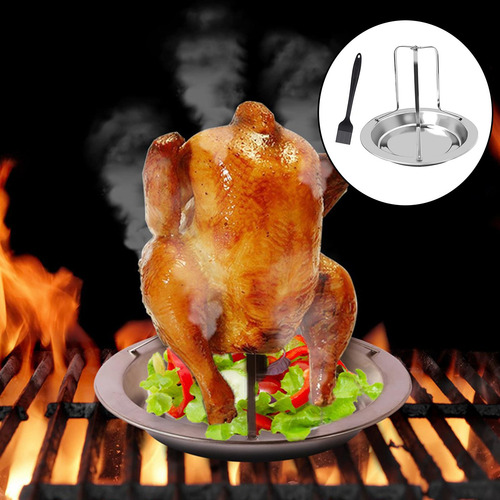 Robusto De Pollo Para Latas De Cerveza, Soporte Con Cepillo