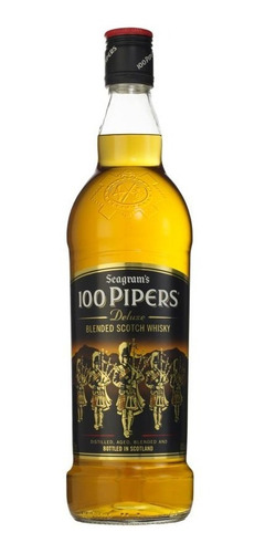Whisky 100 Pipers Botella 1 Litro