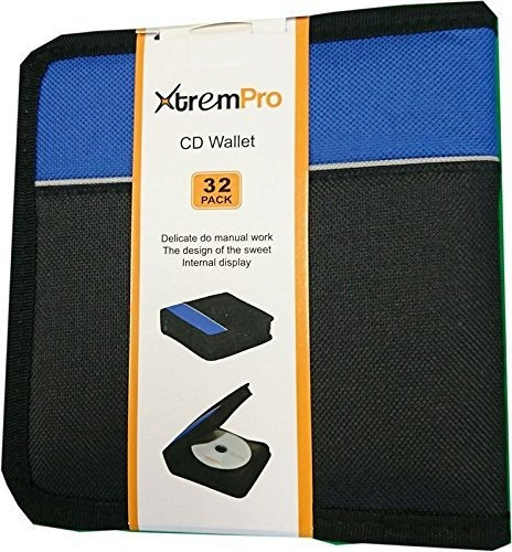 Xtrempro Cd Dvd Vcd Blueray Funda De Cremallera De Nylon Con