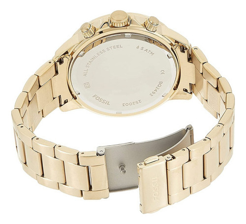 Reloj Fossil Para Caballero Bq2493.color De La Correa:dorado Dorado
