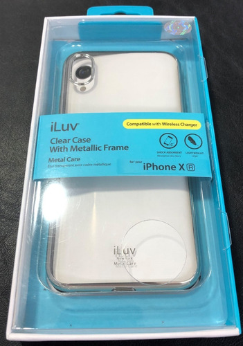 Funda Iluv iPhone XR Metal Care Clear Case Blando Claro