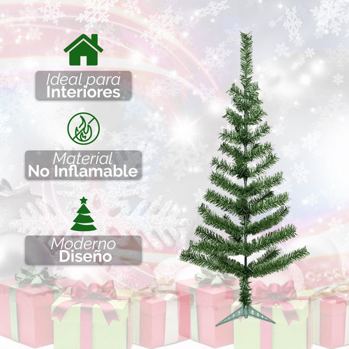 Imagen 3 de 6 de Arbol Navidad Verde Pino 90cm Tupido Decoracion Arbolito