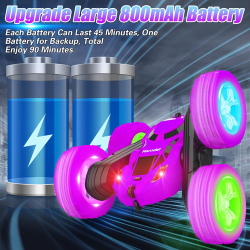 Hamdol Coche De Control Remoto Para Niños Stunt Rc Cars Con