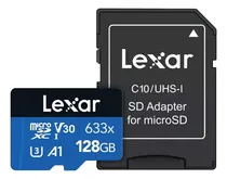 Comprar Memoria Micro Sd 128gb Lexar  633x U3 V30 4k + Adaptador Sd