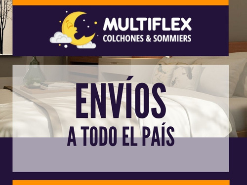 Sommier Y Colchón 2 Plazas Resortes Jacquard Doble Pillow