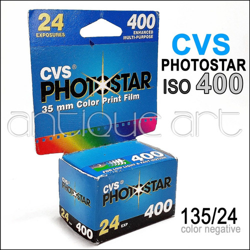A64 Rollo Photostar Cvs 400 Asa 35mm Negativo Color 135/24