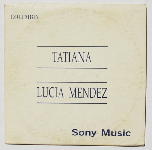 Lucia Mendez, Tatiana Pobre Corazon Cd Single Mexicano 1994