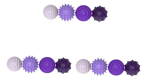 Juego De 12 Pelotas Sensoriales 3d Para Niños Y Violeta