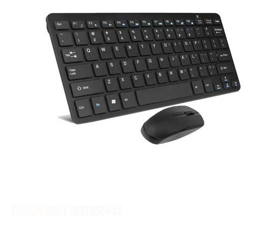  Combo Teclado Y Mouse Mini Inalámbrico Tipo Mac Slim 