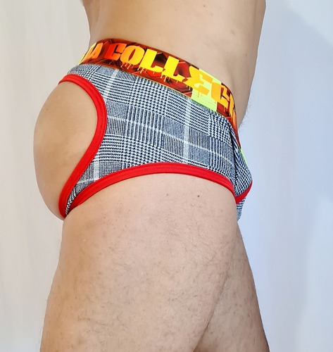 Cueca  Sexy  Jockes Jockerstraps Xadrez ( Opções Plus Size)