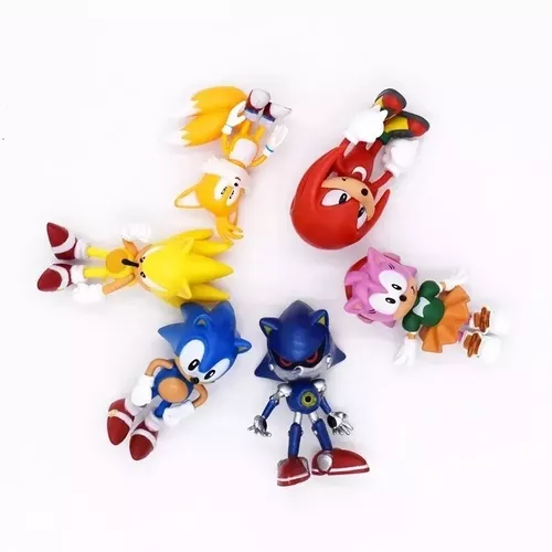 Coleção 6 Bonecos Miniatura Sonic Boom ~o(^-^)o : : Brinquedos  e Jogos