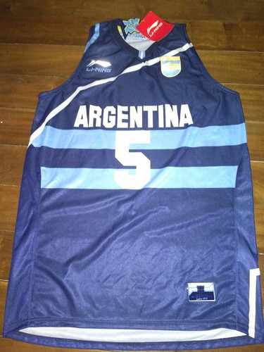 Camiseta Seleccion Argentina Basquet 5 Ginobili Jj Oo 2012 Mercado Libre