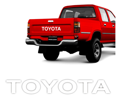 Faixa Toyota Hilux 1999 Até 2005 Adesivo/emblema Traseiro