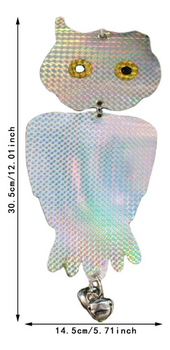 Dispositivo De Control De Aves Reflector Decorativo De Búho