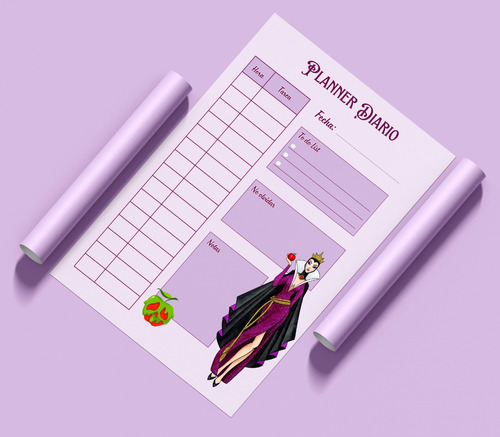 Kit Imprimible Diseños Agendas Planners Diarios Princesas P7